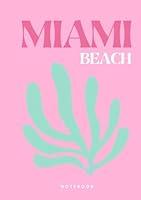 Algopix Similar Product 9 - Miami Beach NOTEBOOK  Pink and