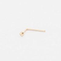 Algopix Similar Product 13 - 22g Little Bend Nose Stud Dainty Flat