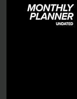 Algopix Similar Product 13 - 2 Year Undated Monthly Planner Simple