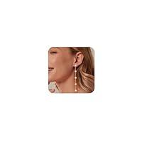 Algopix Similar Product 6 - Pearl Earrings for Women Gold Hoop