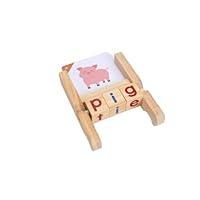 Algopix Similar Product 15 - Wooden Reading Blocks Vowel Spelling