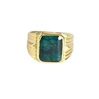 Algopix Similar Product 3 - Natural Emerald Gemstone Ring 925