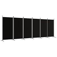 Algopix Similar Product 7 - vidaXL 6Panel Room Divider Black