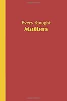 Algopix Similar Product 9 - Sketchbook Every Thought Matters Red