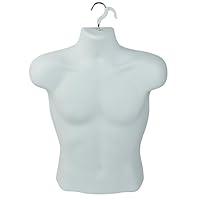 Algopix Similar Product 8 - Male Molded White Shirt Form  Fits