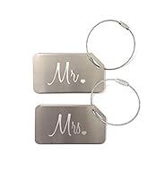 Algopix Similar Product 1 - Markha Mr and Mrs Luggage Tags 