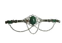 Algopix Similar Product 18 - Green Agate Circlet handmade jewelry