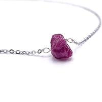 Algopix Similar Product 19 - 37ct Real Raw Natural Ruby necklace