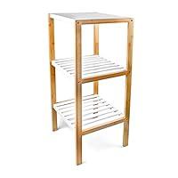Algopix Similar Product 9 - Relaxdays Bamboo Bathroom Shelf with 3