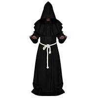 Algopix Similar Product 11 - Men Women Hooded Cloak Vintage Monk