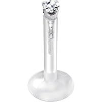 Algopix Similar Product 1 - Body Candy 14k White Gold 15mm CZ