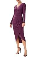 Algopix Similar Product 14 - Jersey MidiLength Wrap Dress With