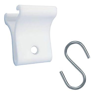  ESFUN 6 Pack 10 inch Extra Large S Hooks White Heavy