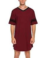 Algopix Similar Product 5 - Ekouaer Cotton Nightshirt Mens Comfy