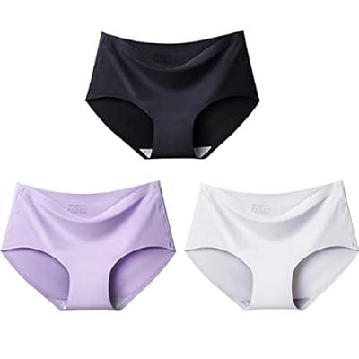 Vkme 3pcs/set Rhinestone Thong Panties Women's Sexy Low Waist