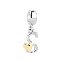 Algopix Similar Product 2 - Tedit 925 Sterling Silver Letter Charms