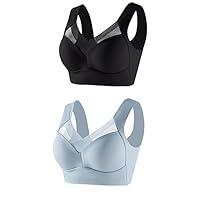 Algopix Similar Product 2 - BSYzXew 2PC Solid Bras for Women No