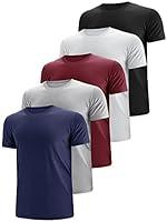 Algopix Similar Product 4 - Dry Fit Tshirts Shirts for Men 5 Pack