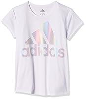 Algopix Similar Product 2 - adidas Girls Big Short Sleeve Scoop