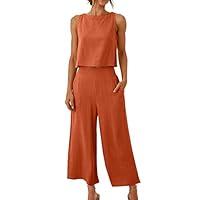 Algopix Similar Product 18 - Womens 2 Piece Outfits Casual Linen