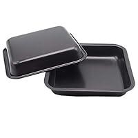 Algopix Similar Product 10 - HYTK 2pcs Mini Baking Pans 8 X 8 Inch