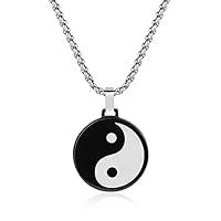 Algopix Similar Product 2 - GAVU Yin Yang Pendant Stainless Steel