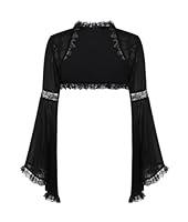 Algopix Similar Product 1 - Allpunkall Gothic Shrug Crop Top Women