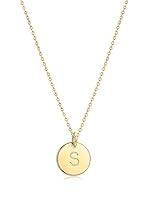 Algopix Similar Product 13 - Bemoly Initial Necklace for Women Round