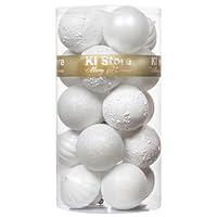 Algopix Similar Product 12 - KI Store White Christmas Balls 20pcs