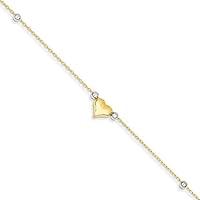 Algopix Similar Product 8 - Core Gold 14k TwoTone Polished Puffed
