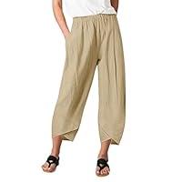 Algopix Similar Product 7 - low rise dress pants for women linen