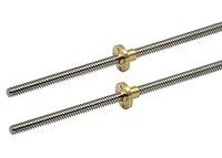 Algopix Similar Product 12 - ReliaBot 2pcs 300mm T8 Tr8x8 Lead Screw