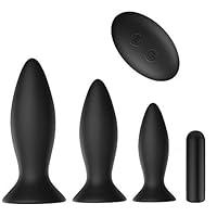 Algopix Similar Product 2 - 3Pcs Vibrating Anal Plug Set Butt Plug