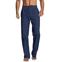 Algopix Similar Product 19 - Mens Casual Linen Pants Lightweight