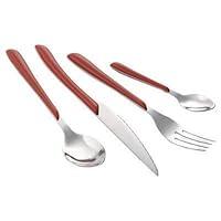 Algopix Similar Product 11 - Amefa 24Piece Eclat Red Flatware Set