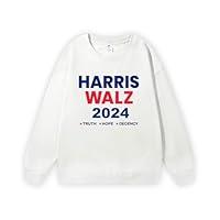 Algopix Similar Product 4 - Harris Walz Sweatshirt (4XL, White)