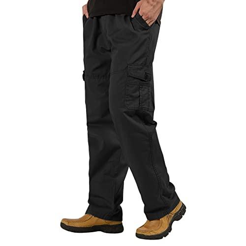 Aggressor Flex - Tactical Pants - Men Black Cotton with Cargo