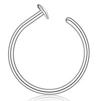 Algopix Similar Product 2 - Gold Silver Small thin nose ring hoop