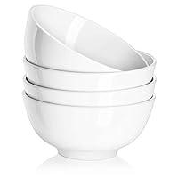 Algopix Similar Product 5 - DOWAN 22 OZ White Ceramic Bowls Set of