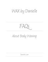 Algopix Similar Product 2 - WAX by Danielle: FAQs About Body Waxing