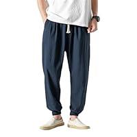 Algopix Similar Product 9 - Mens Casual Cotton Linen Pants