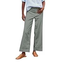 Algopix Similar Product 17 - Womens Linen Pants Wide Leg Business