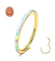 Algopix Similar Product 18 - TupMi Opal Septum Ring 16G 18G 20G