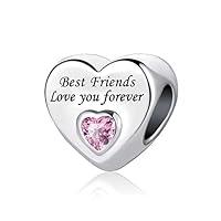 Algopix Similar Product 16 - KoJoSoLan Love You Forever Heart Bead