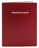 Algopix Similar Product 12 - BookFactory Red A4 Engineering Notebook