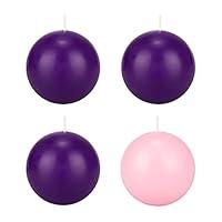 Algopix Similar Product 2 - Mega Candles 4 pcs Unscented Christmas