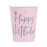 Algopix Similar Product 17 - Pink Paper Swan Birthday Cups 9 Oz 8