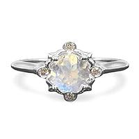 Algopix Similar Product 17 - Moonstone Ring  Engagement Wedding