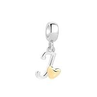 Algopix Similar Product 19 - Tedit 925 Sterling Silver Letter Charms