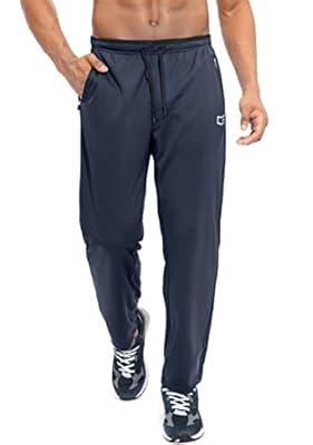 Best Deal for G Gradual Men's Sweatpants with Zipper Pockets Open Bottom